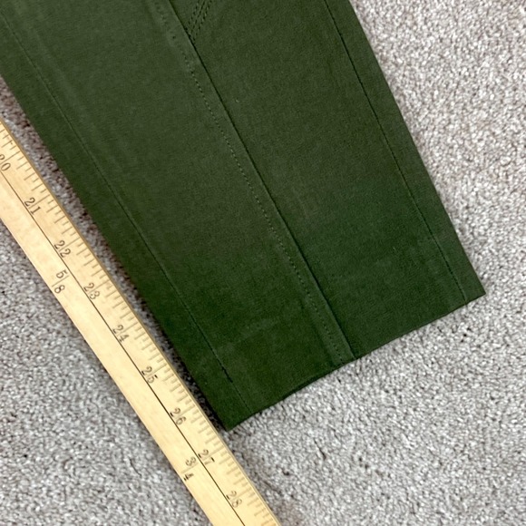 Banana Republic Sloan Utility Pants Womens 6 Olive Green Slim Fit Stretch Office - Picture 11 of 15